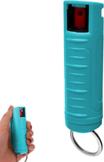 FURY Hardshell Pepper Spray - Max Strength with 12ft Range & UV Dye - Blue