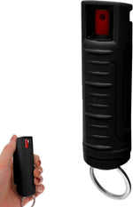 FURY Hardshell Pepper Spray - Max Strength with 12ft Range & UV Dye - Black