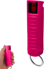 FURY Hardshell Pepper Spray - Max Strength with 12ft Range & UV Dye - Pink