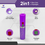 FURY Lipstick Stun Gun for Women - Rechargeable with LED Flashlight - Purple