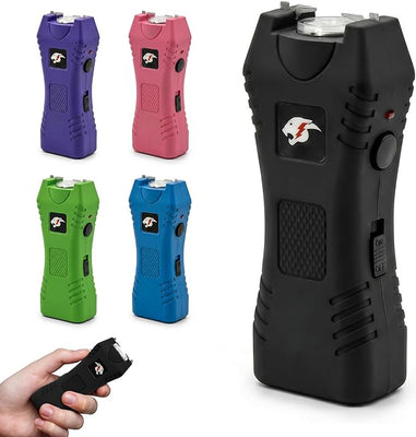 FURY Cheetah Rechargeable Stun Gun with LED Flashlight - Black