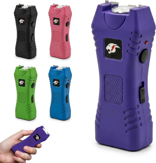 FURY Cheetah Rechargeable Stun Gun with LED Flashlight - Purple