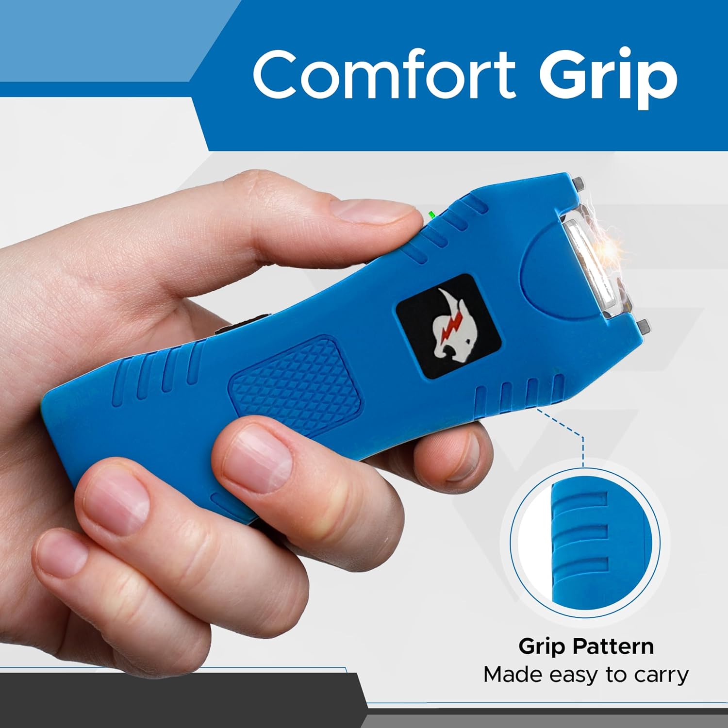 FURY Cheetah Rechargeable Stun Gun with LED Flashlight
