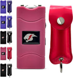 FURY Pepper Spray & Mini Stun Gun Combo - Self-Defense Kit with LED Flashlight & UV Dye - Pink