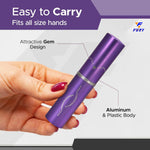 FURY Lipstick Stun Gun for Women - Rechargeable with LED Flashlight - Purple