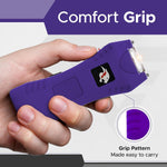 FURY Cheetah Rechargeable Stun Gun with LED Flashlight - Purple