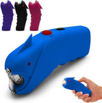 FURY Mako Stun Gun with Anti-Yank Spike & LED Flashlight - Blue