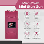FURY Pepper Spray & Mini Stun Gun Combo - Self-Defense Kit with LED Flashlight & UV Dye - Pink
