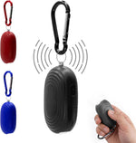 FURY Personal Safety Alarm - 110dB Panic Siren with Dual LED Flashlight & Carabiner Clip - Black