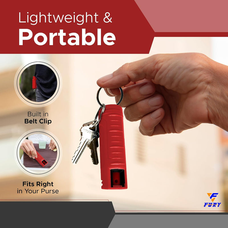 FURY Hardshell Pepper Gel - Max Strength with 16ft Range & UV Dye