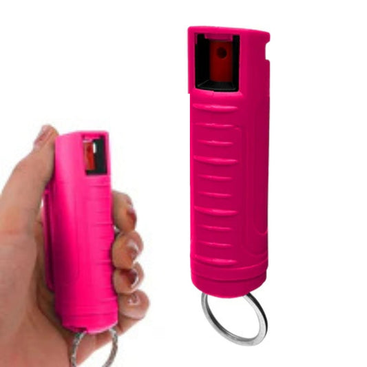 FURY Hardshell Pepper Spray - Max Strength with 12ft Range & UV Dye - Pink