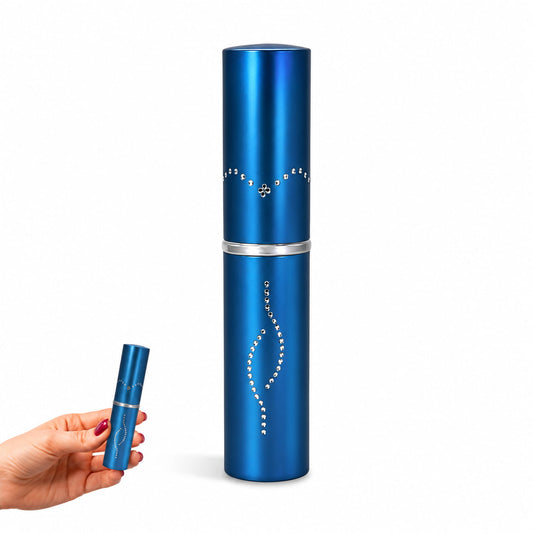 [BLUE] FURY Lipstick Stun Gun for Women - Rechargeable with LED Flashlight