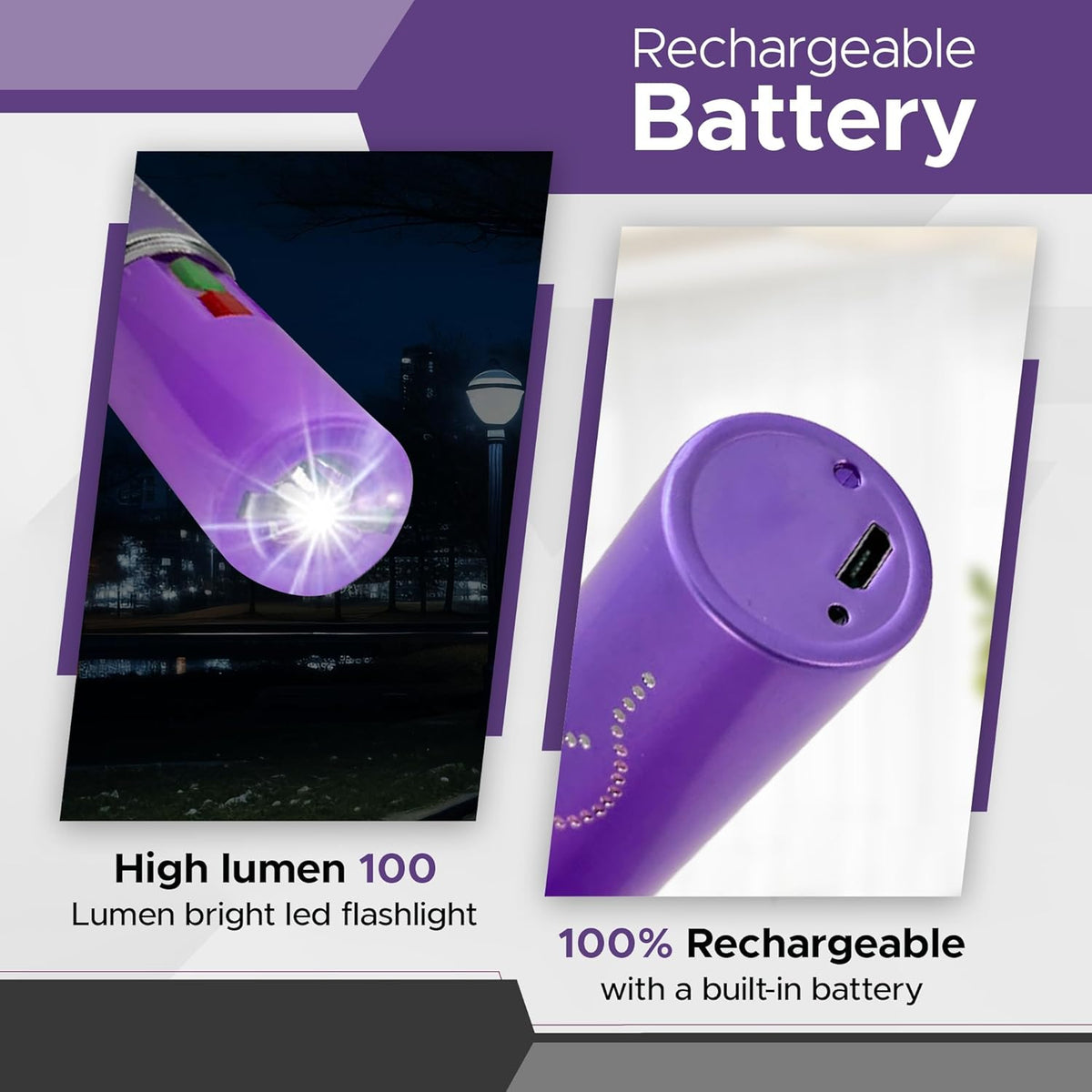 FURY Lipstick Stun Gun for Women - Rechargeable with LED Flashlight