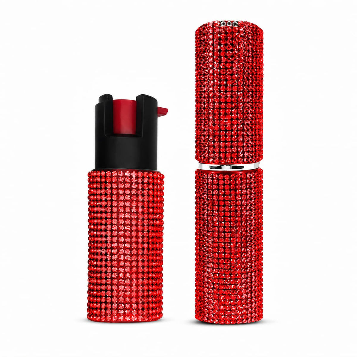 FURY Rhinestone Pepper Spray & Lipstick Stun Gun Combo - Self-Defense Kit
