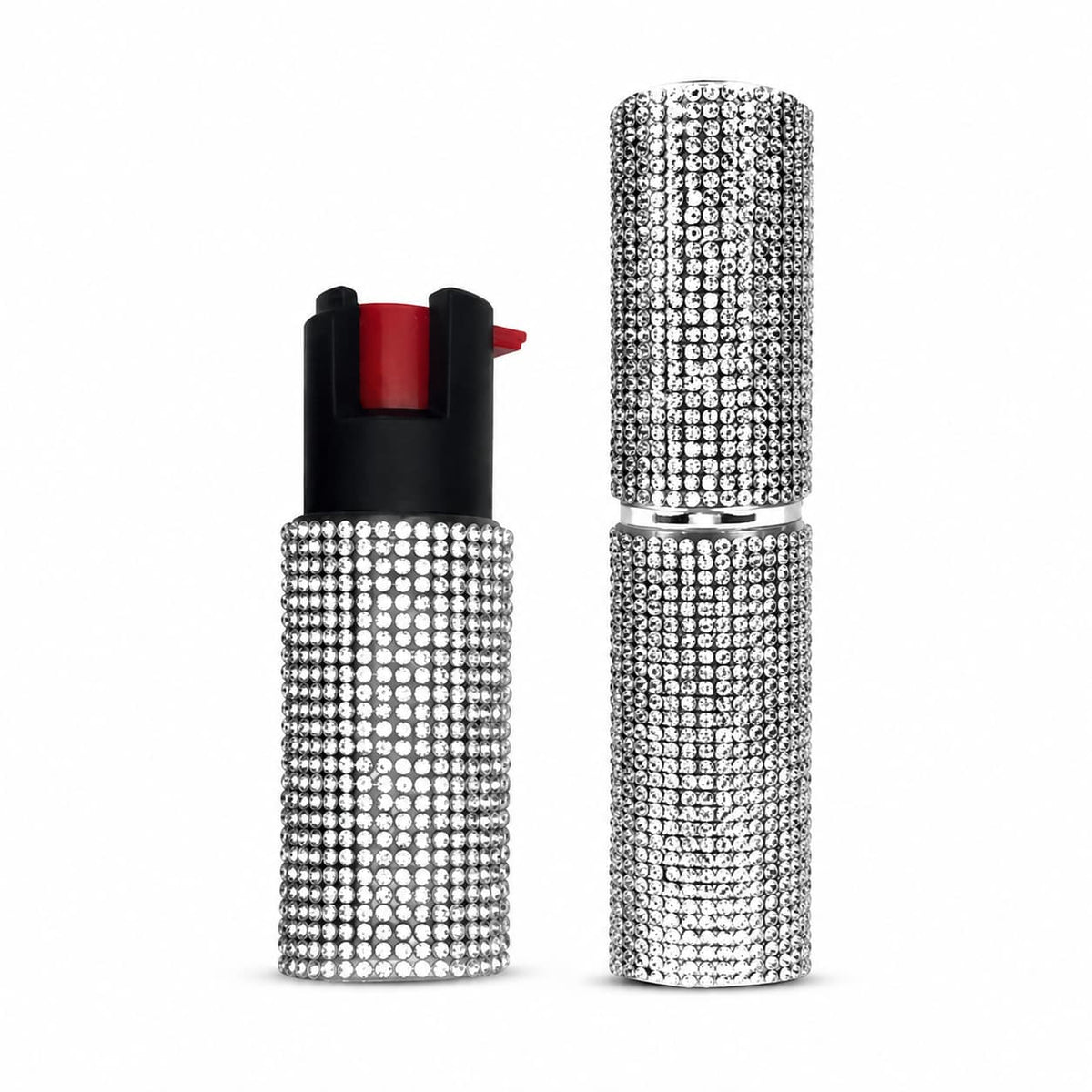 FURY Rhinestone Pepper Spray & Lipstick Stun Gun Combo - Self-Defense Kit
