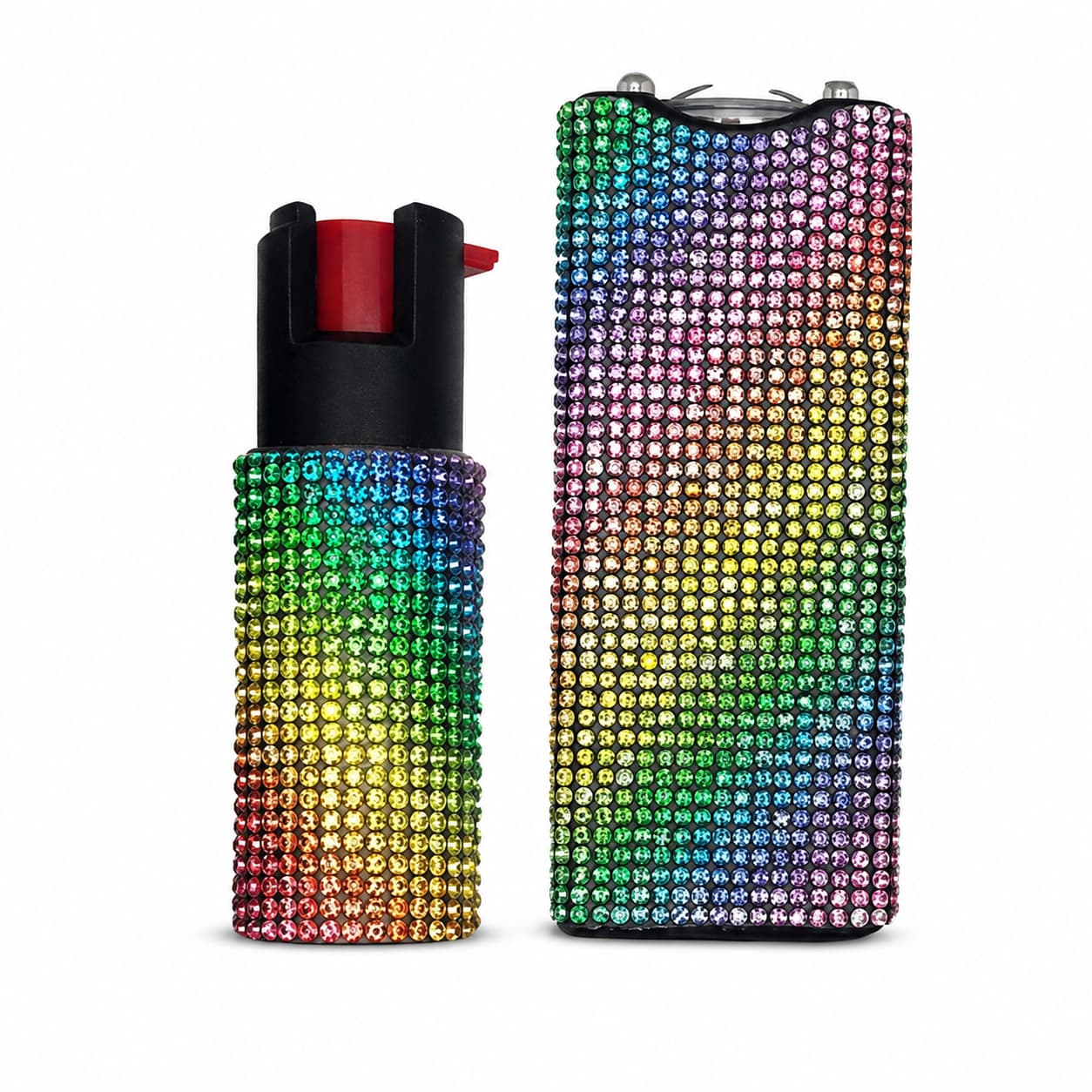 FURY Rhinestone Pepper Spray & Mini Stun Gun Combo - Self-Defense Kit