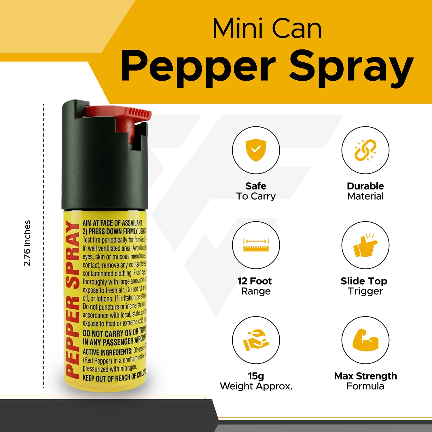 FURY Mini Can Pepper Spray