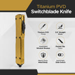 FURY Titanium PVD Special Knife - Gold