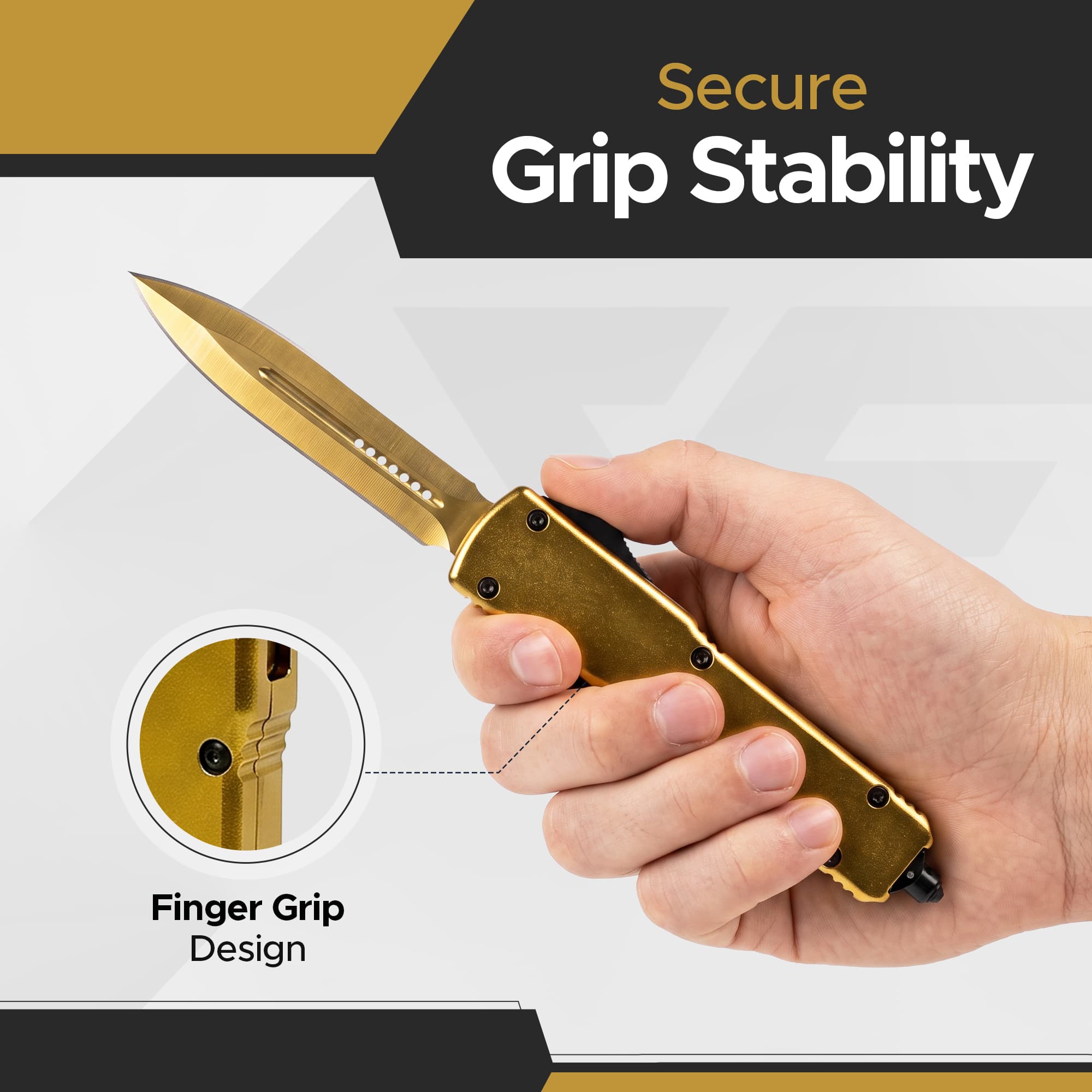 FURY Titanium PVD Special Knife - Gold