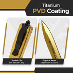 FURY Titanium PVD Special Knife - Gold