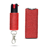 Rhinestone stun gun pepper spray combo