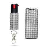 Rhinestone stun gun pepper spray combo