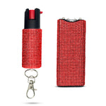 FURY Gem Stone Pepper Spray Stun Gun Combo - RED - FuryUSA