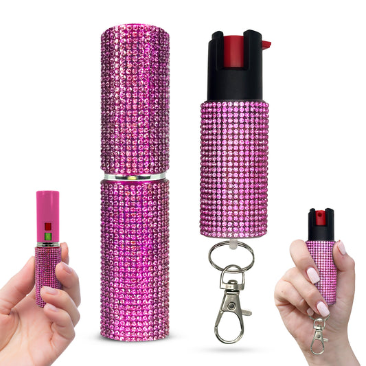 FURY Gem Stone Pepper Spray Lipstick Stun Gun Combo