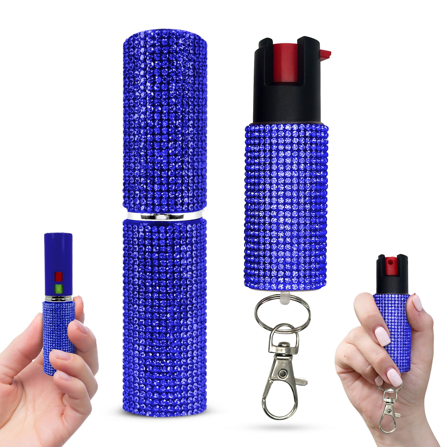 FURY Gem Stone Pepper Spray Lipstick Stun Gun Combo