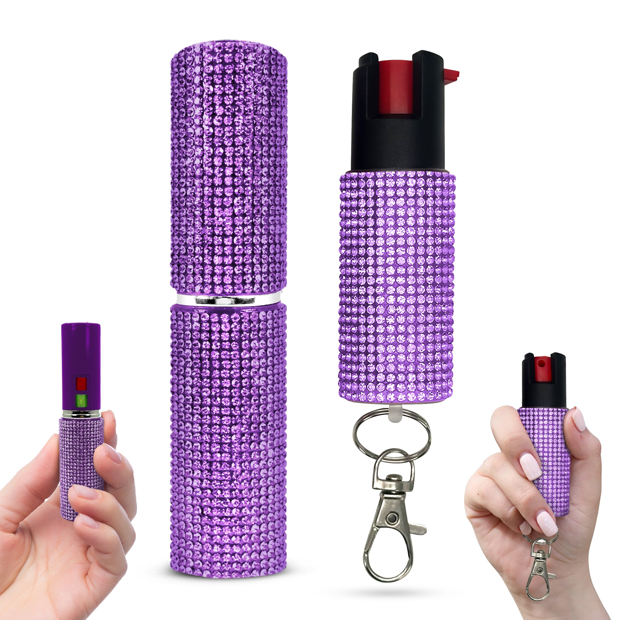 FURY Gem Stone Pepper Spray and Lipstick Stun Gun Combo