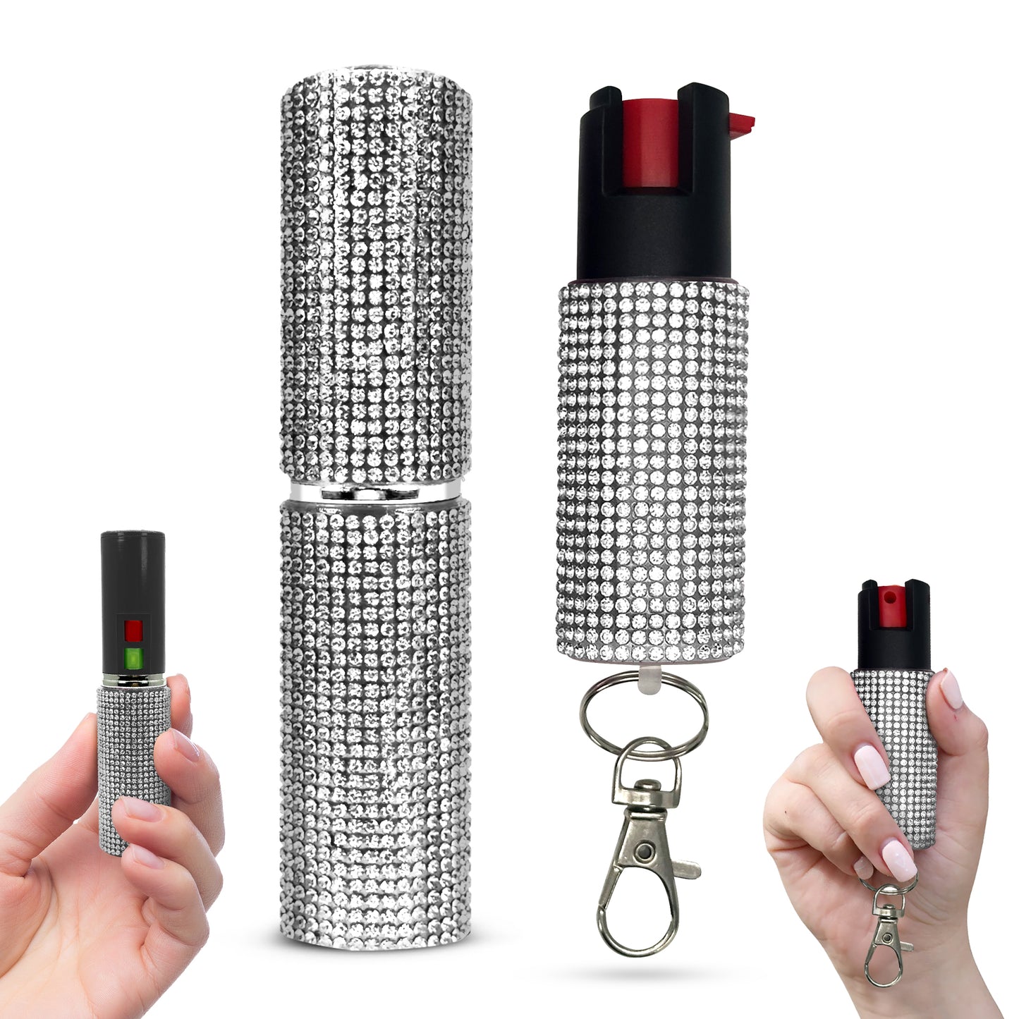 FURY Gem Stone Pepper Spray Lipstick Stun Gun Combo