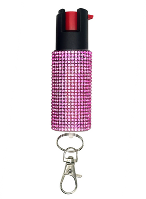 FURY Rhinestone Pepper Spray - PINK - FuryUSA
